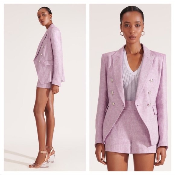 Veronica Beard Jackets & Blazers - SOLD Veronica Beard Dickey Blazer Miller Lilac Purple Double Breasted Jacket